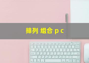 排列 组合 p c